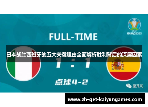 日本战胜西班牙的五大关键理由全面解析胜利背后的深层因素